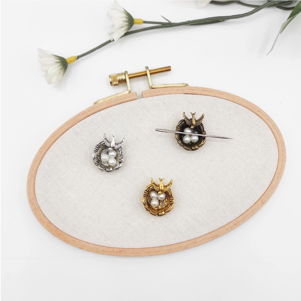 Bird and Nest Magnetic Needle Minder - The Art of Home - Jacquelynne Steves