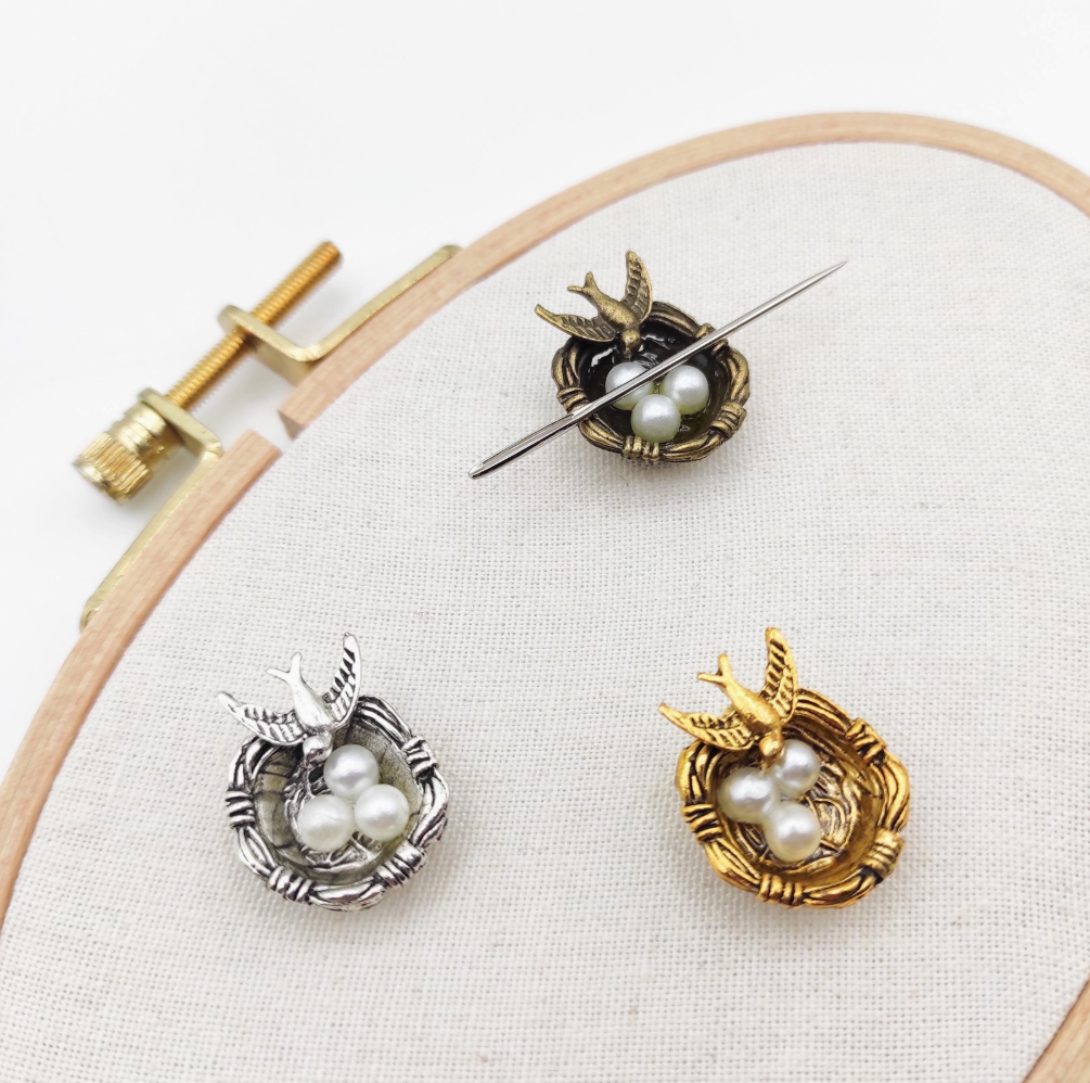 Bird and Nest Magnetic Needle Minder - The Art of Home - Jacquelynne Steves