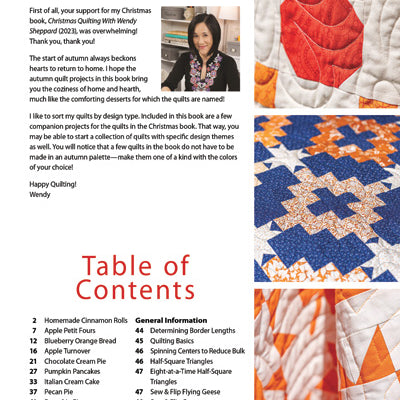 Autumn Quilting with Wendy Sheppard Book - Jacquelynne Steves