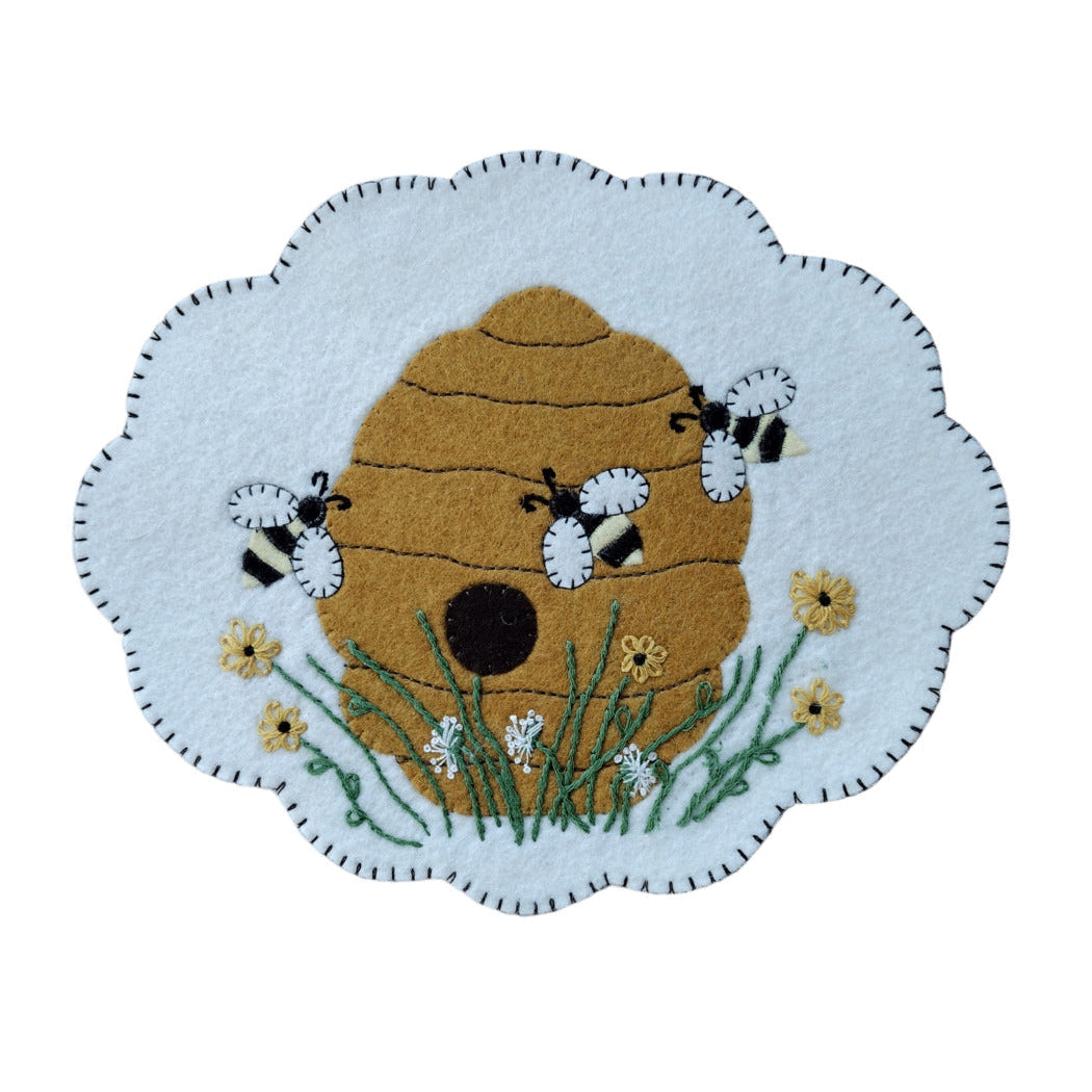 Beehive Candle Mat Kit - The Art of Home - Jacquelynne Steves