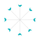 Birdie Pins - 60 count - The Art of Home - Jacquelynne Steves