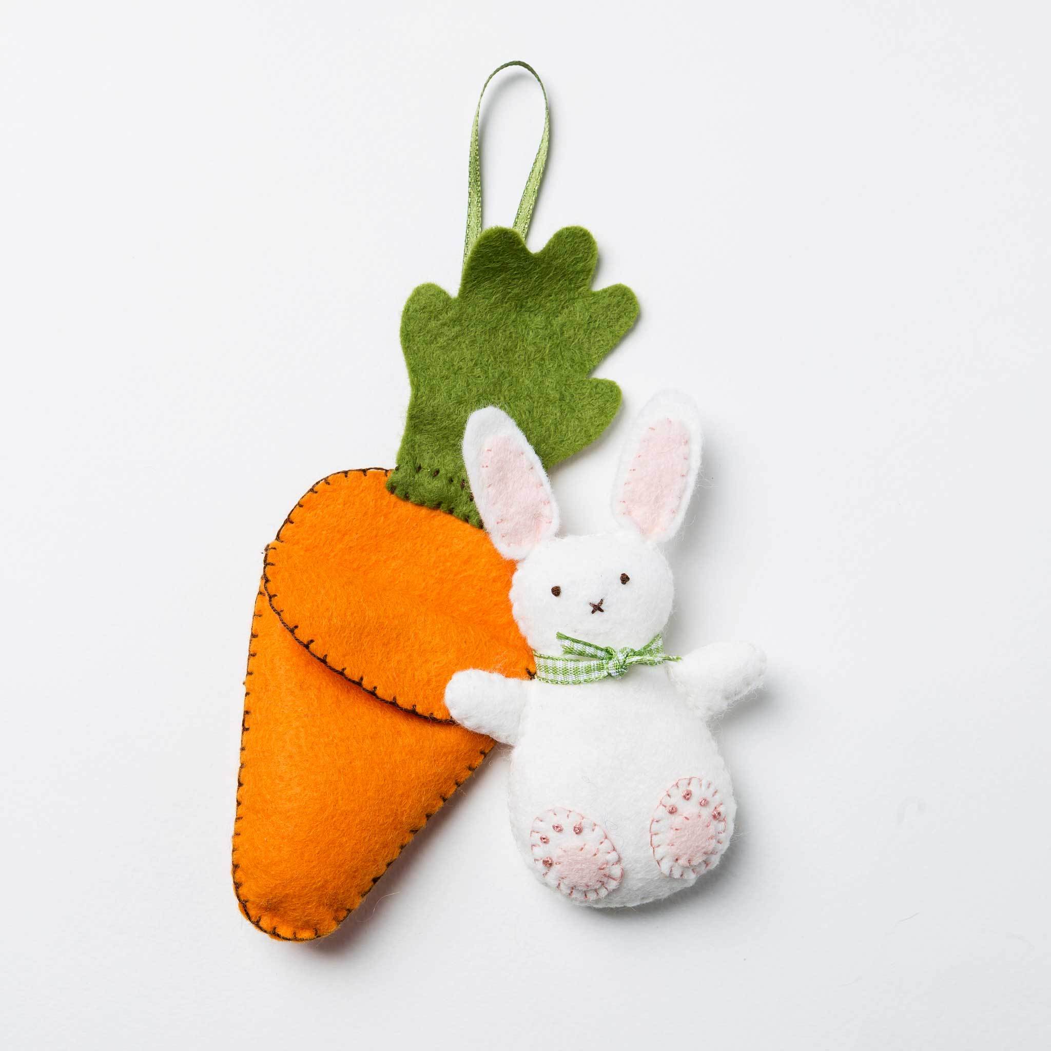 Bunny in a Carrot Bed Felt Kit - The Art of Home - Jacquelynne Steves