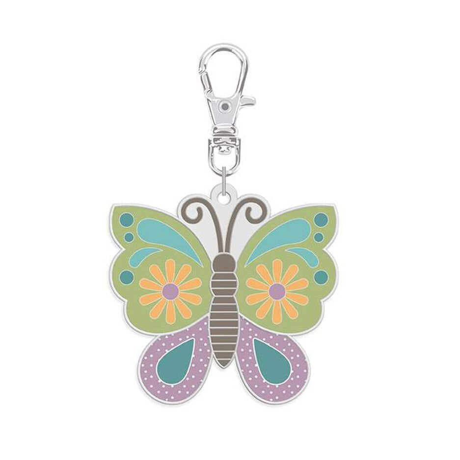 Happy Butterfly Enamel Charm - The Art of Home - Jacquelynne Steves