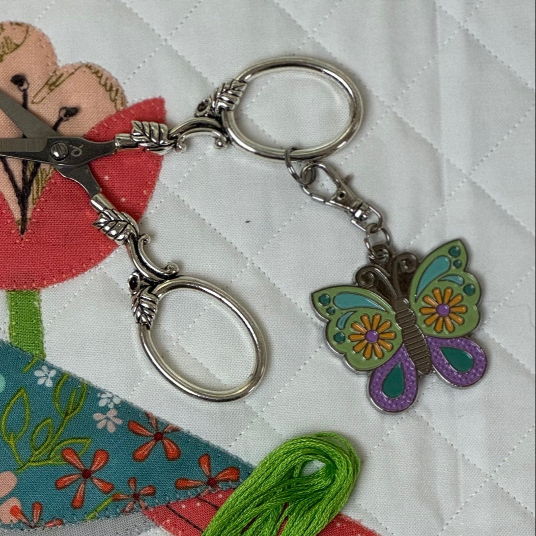 Happy Butterfly Enamel Charm - The Art of Home - Jacquelynne Steves