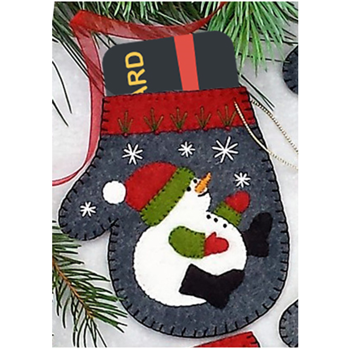 Charcoal Mittens Ornament Kit - Jacquelynne Steves