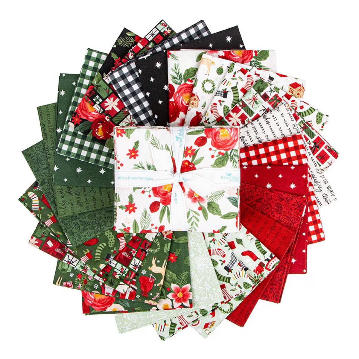 Charming Christmas Fat Quarter Bundle - The Art of Home - Jacquelynne Steves