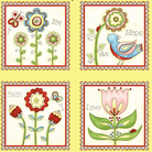 Cottage Garden Fabric Panel - Jacquelynne Steves