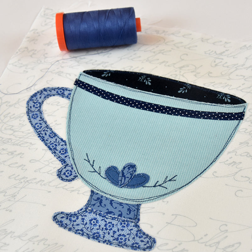 Delft Mug Rug Applique Workshop - The Art of Home - Jacquelynne Steves