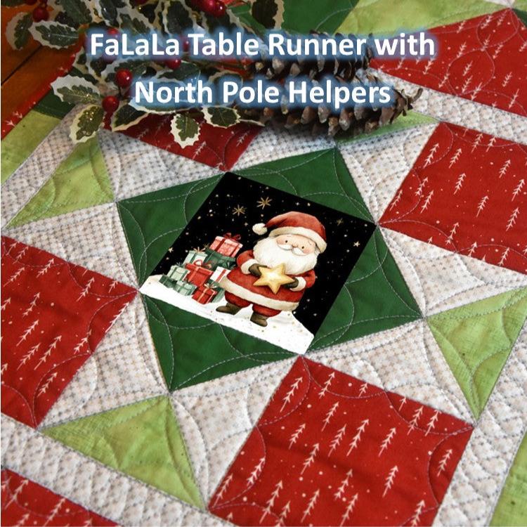 FaLaLa Holiday Table Runner - Digital Pattern - The Art of Home - Jacquelynne Steves