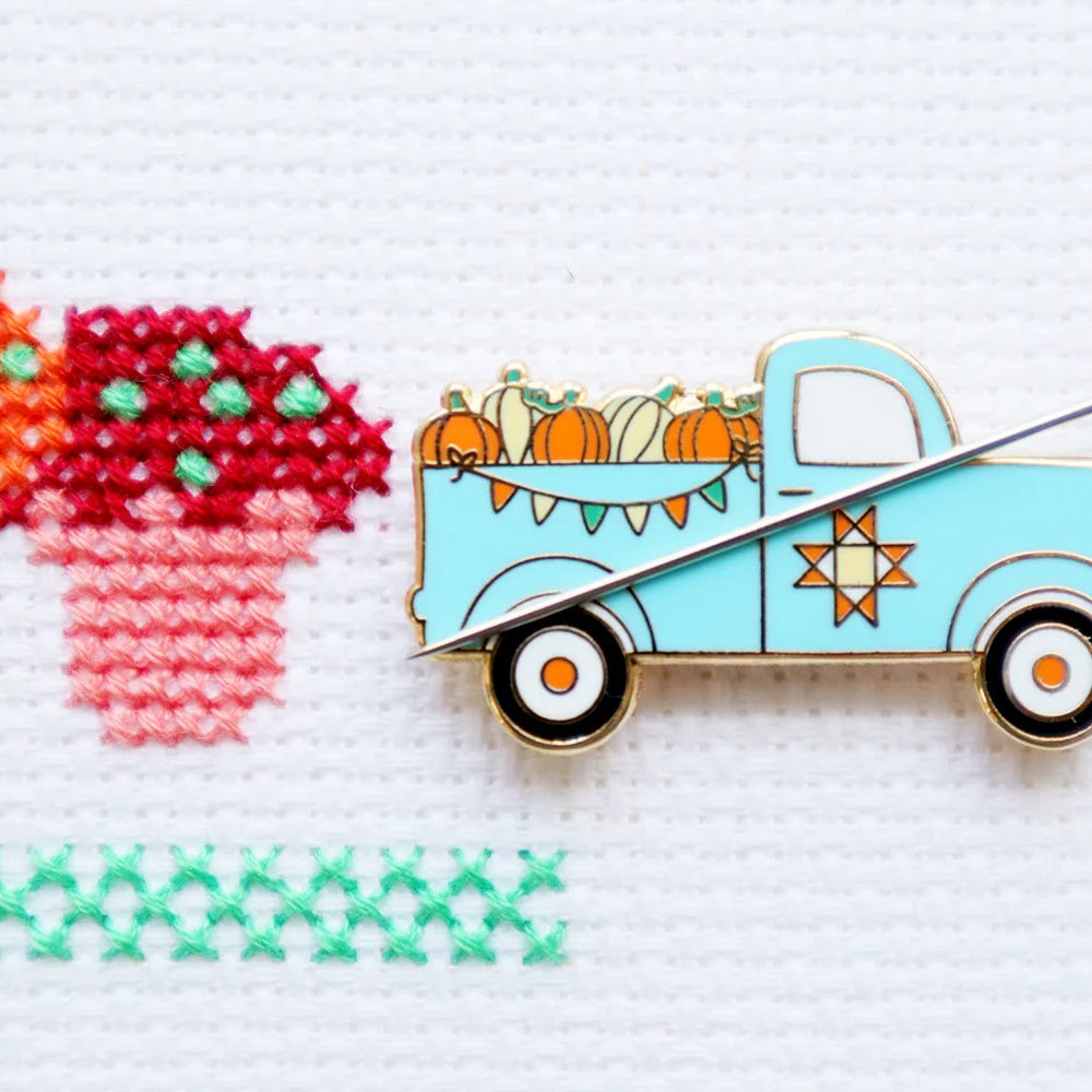 Fall Vintage Truck Needle Minder - Jacquelynne Steves
