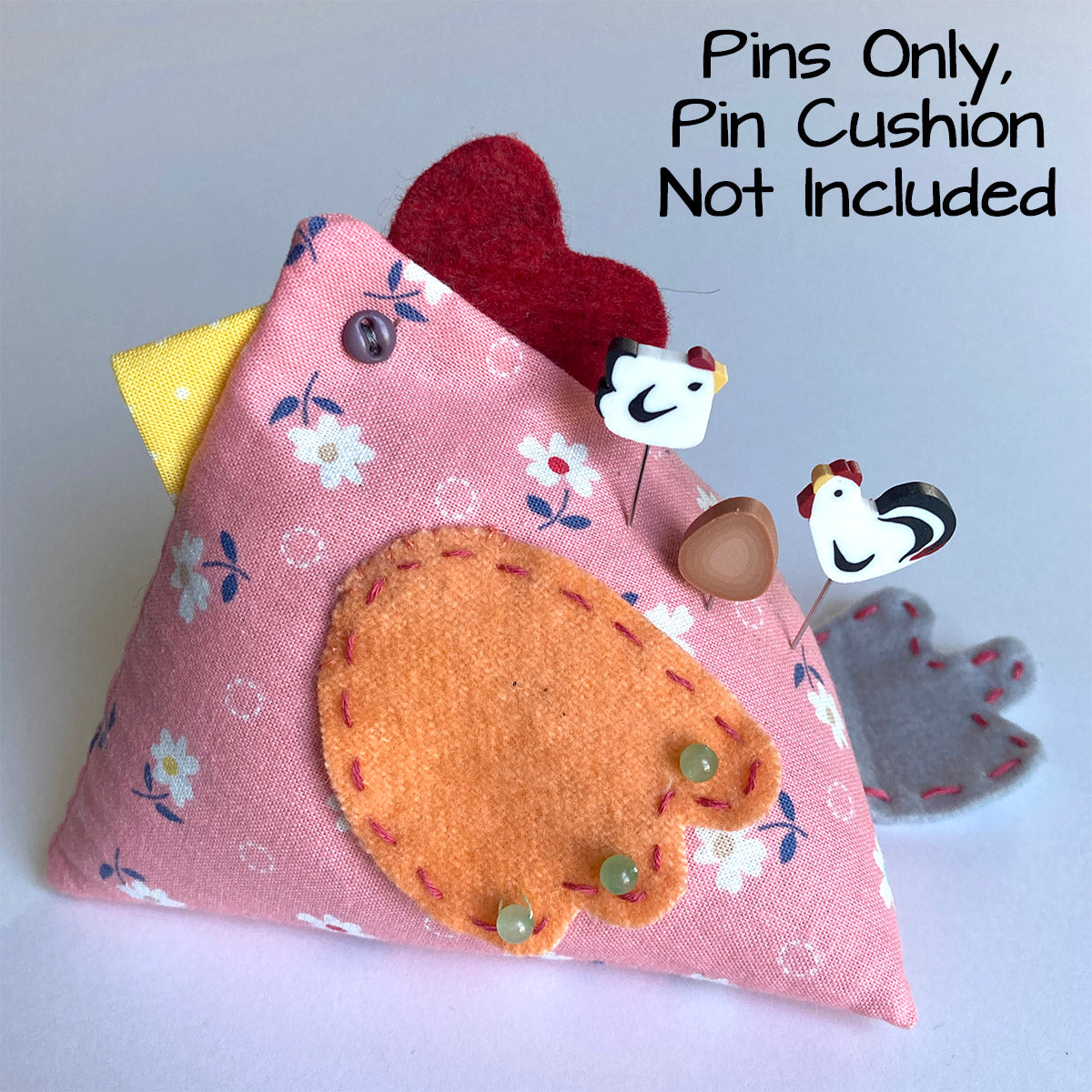 Decorative Pins - Farm Fresh Chicken & Egg - Jacquelynne Steves