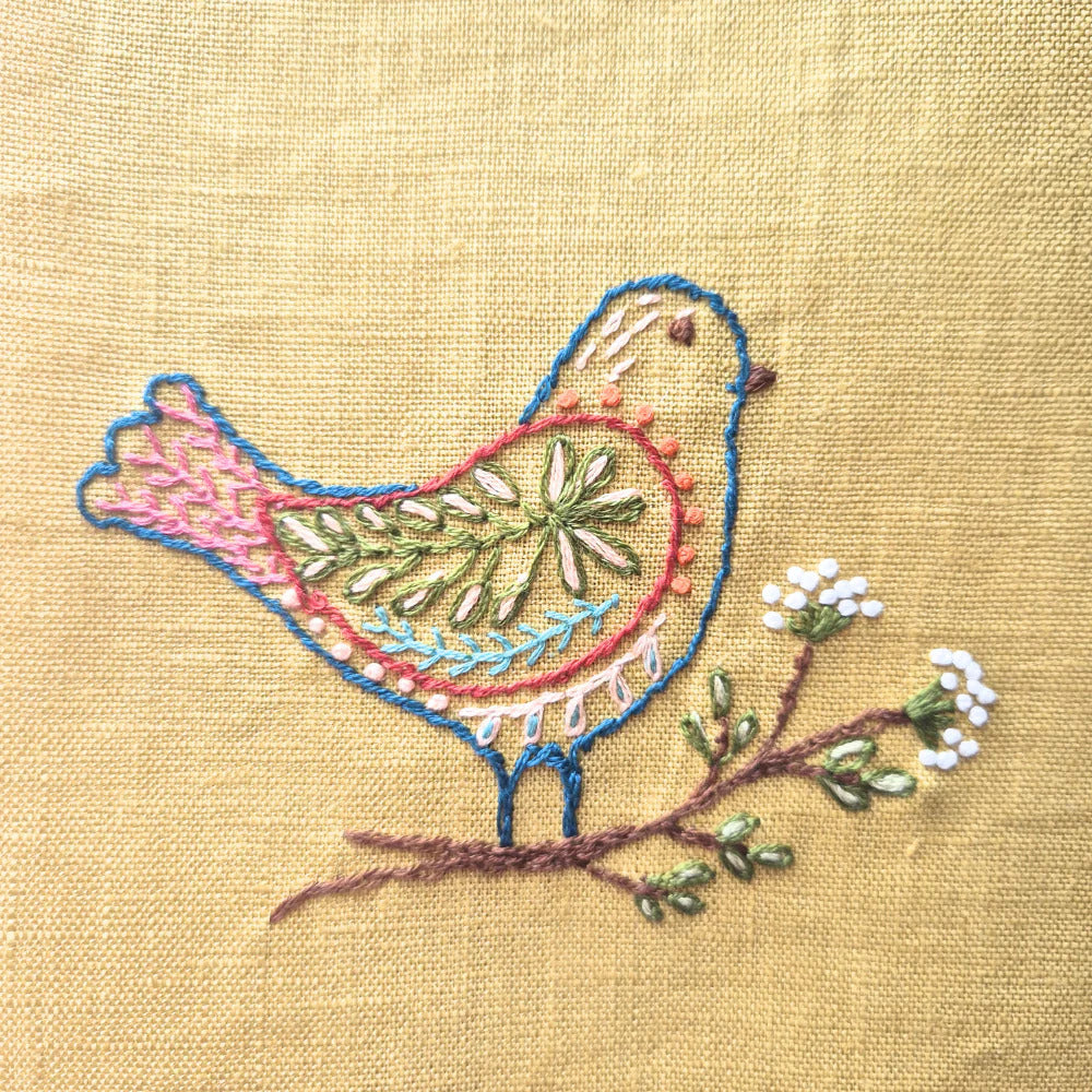 Folk Birds Stick and Stitch Embroidery - The Art of Home - Jacquelynne Steves