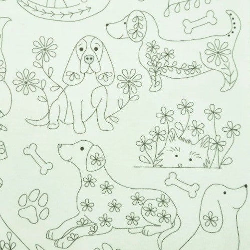 Folk Dogs Stick & Stitch Embroidery - The Art of Home - Jacquelynne Steves