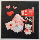 Valentine Gnomes 4" Fabric Panels - Set of 5 - The Art of Home - Jacquelynne Steves