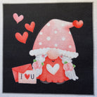 Valentine Gnomes 4" Fabric Panels - Set of 5 - The Art of Home - Jacquelynne Steves