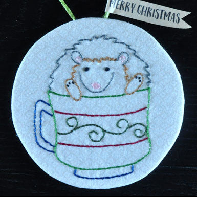 Hedgehog Embroidery Ornament Workshop - The Art of Home - Jacquelynne Steves