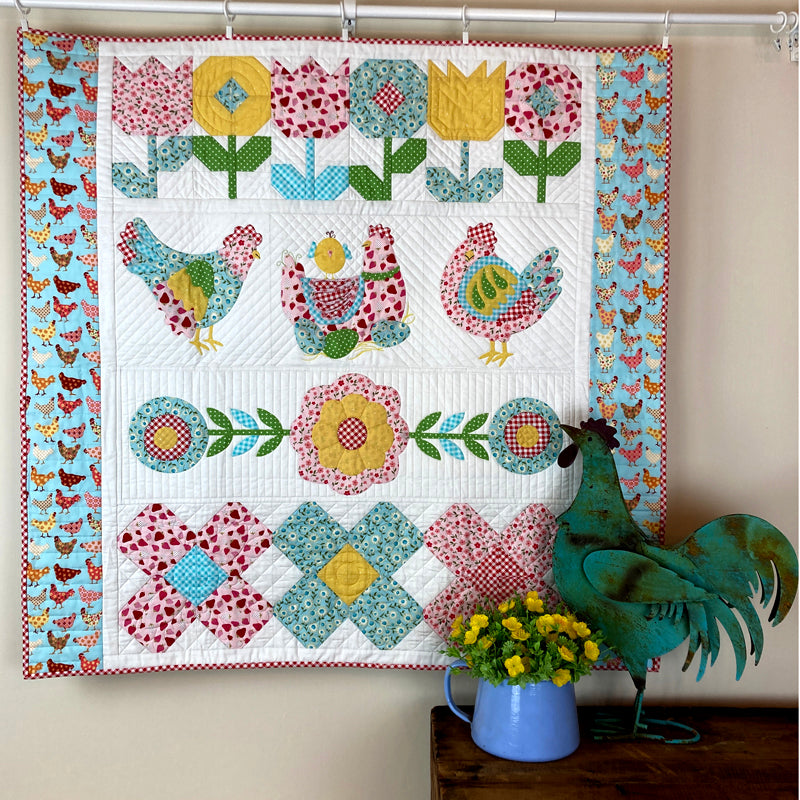 Hen Party Quilt Pattern - Digital - The Art of Home - Jacquelynne Steves