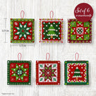 Holiday Quilt Squares Felt Ornament Kit - The Art of Home - Jacquelynne Steves