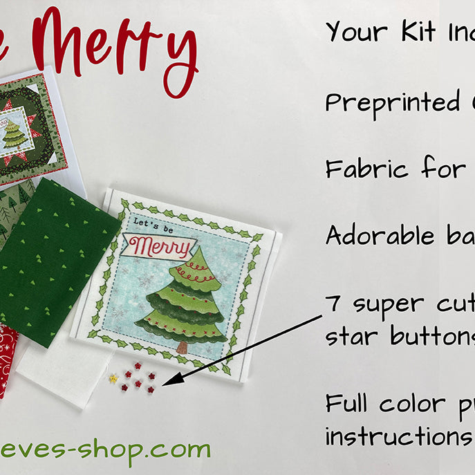 Let's Be Merry Mini Quilt Kit - Jacquelynne Steves