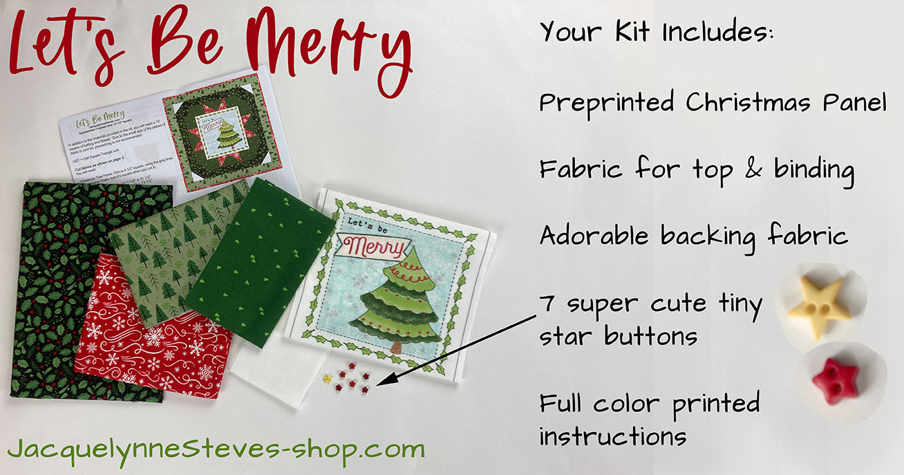 Let's Be Merry Mini Quilt Kit - Jacquelynne Steves