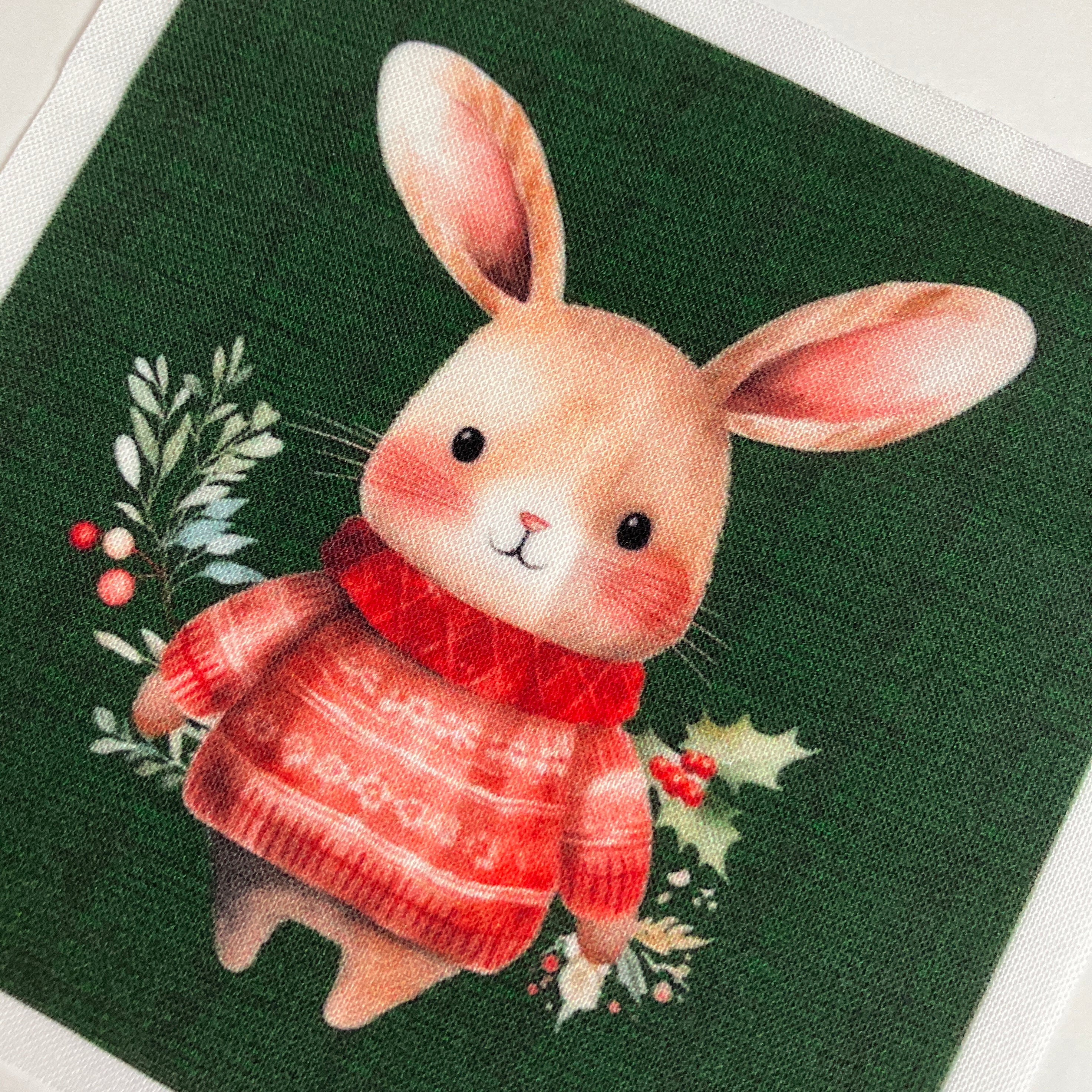 Little Christmas Critters 4" Fabric Panels-Set of 5 - The Art of Home - Jacquelynne Steves