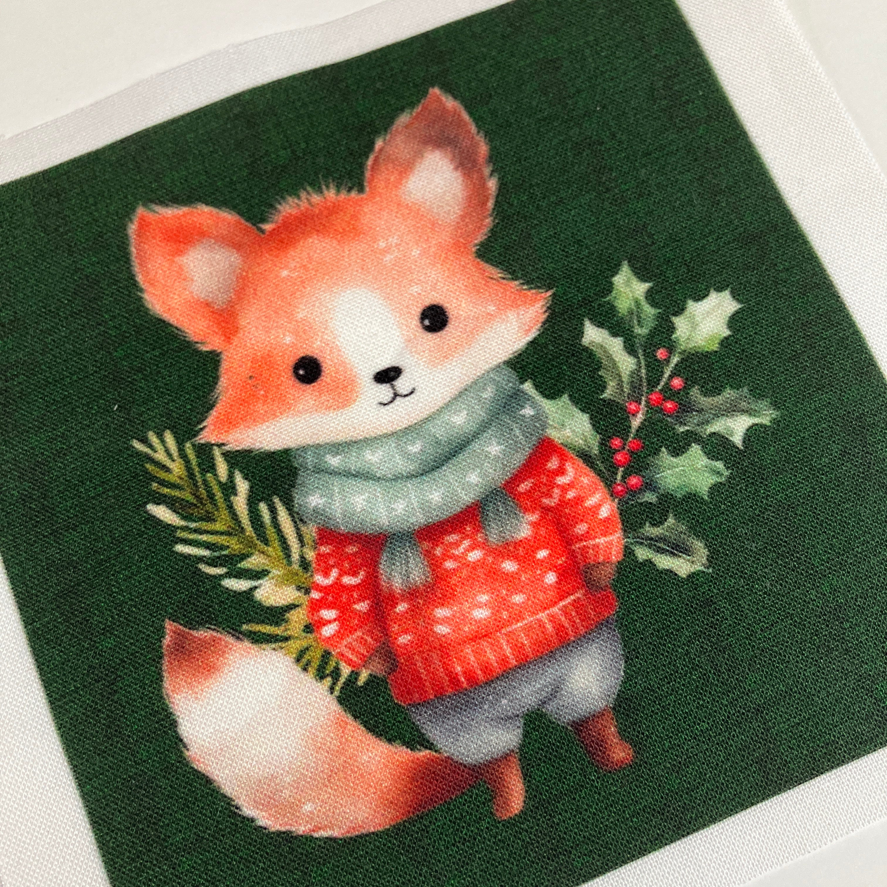 Little Christmas Critters 4" Fabric Panels-Set of 5 - The Art of Home - Jacquelynne Steves