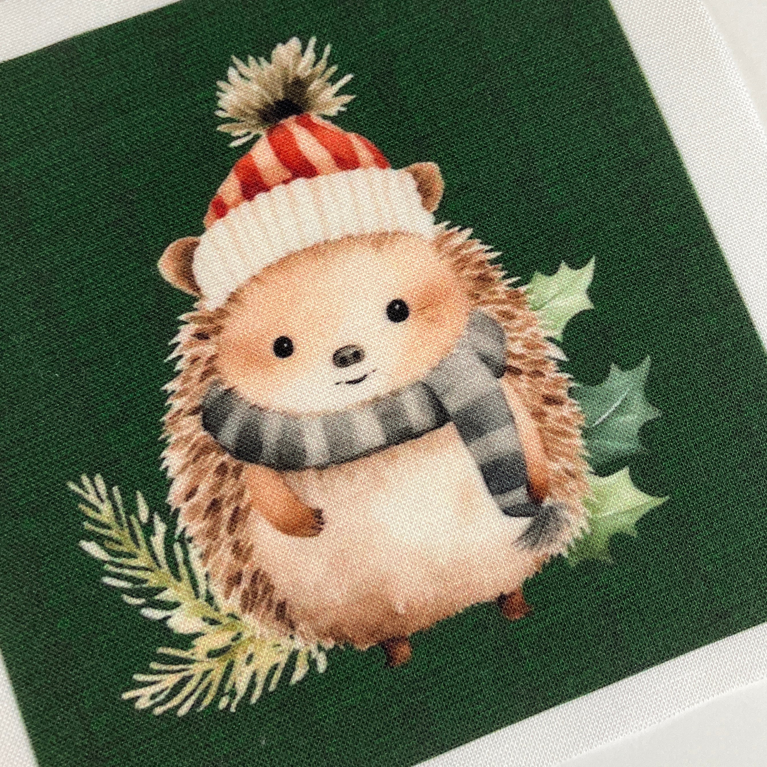 Little Christmas Critters 4" Fabric Panels-Set of 5 - The Art of Home - Jacquelynne Steves