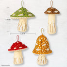 Merry Mushrooms Felt Ornaments Kit - The Art of Home - Jacquelynne Steves