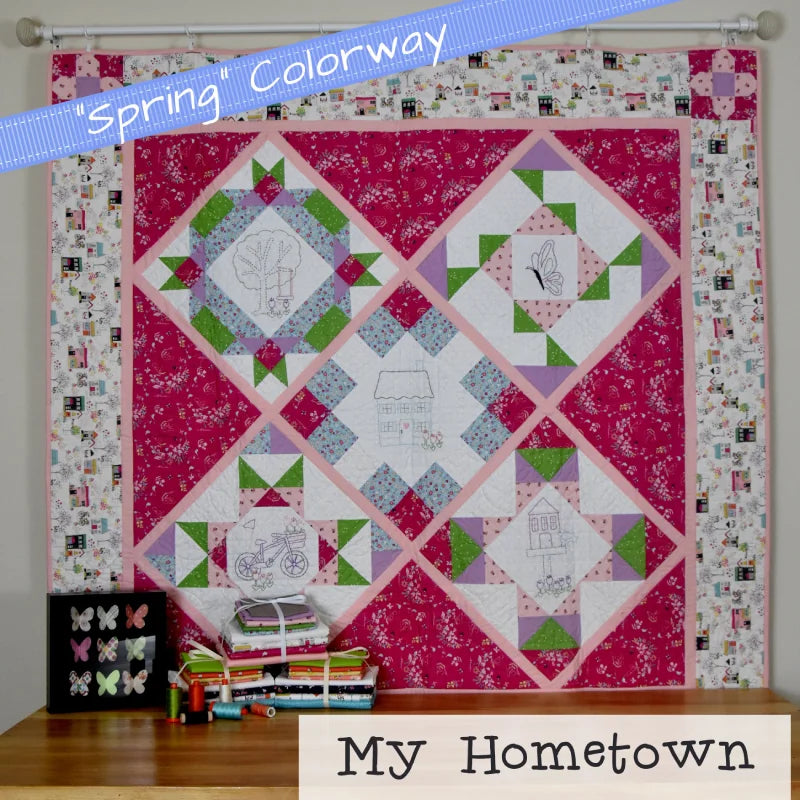 My Hometown Block of the Month Quilt Pattern - Digital - Jacquelynne Steves