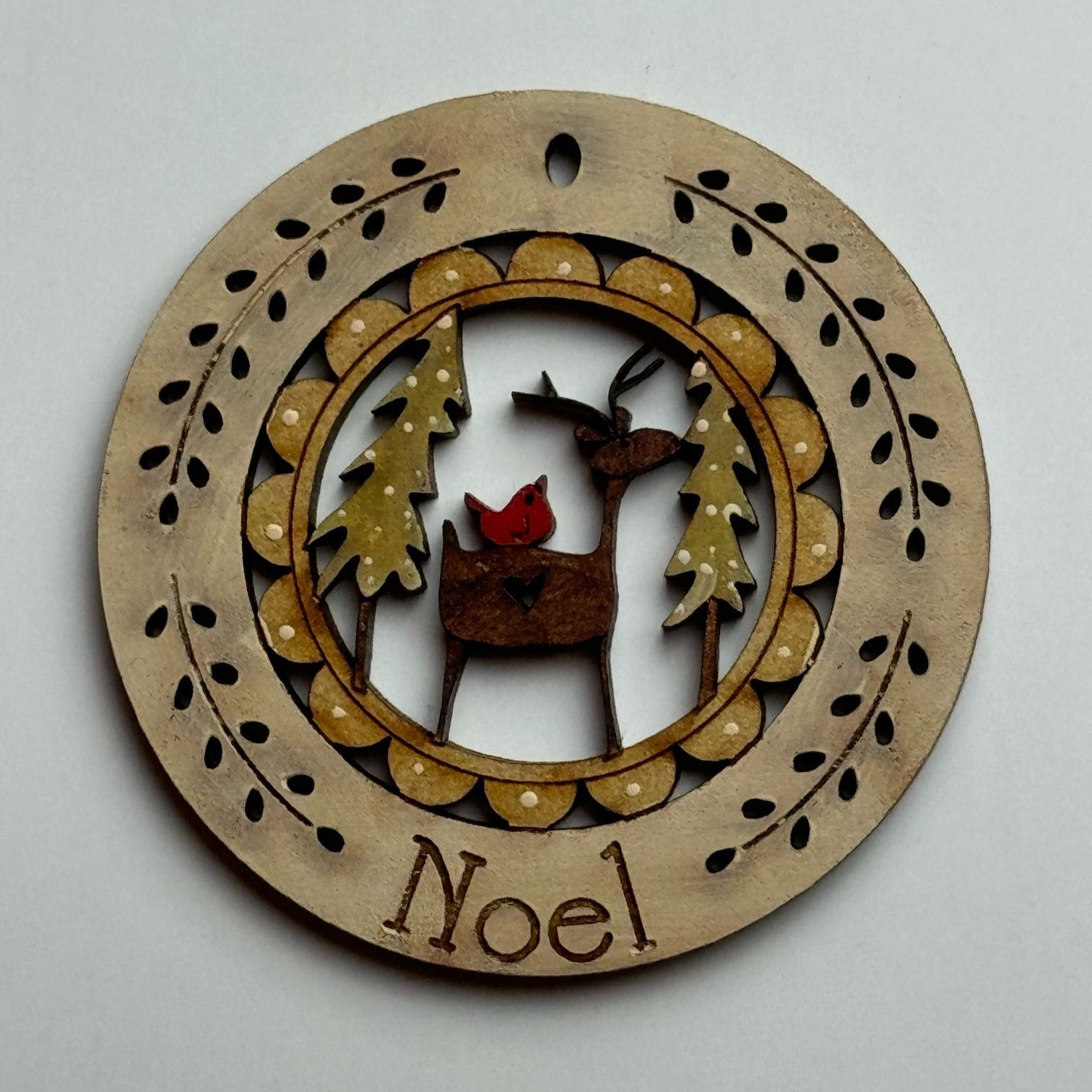 Hand-painted Wooden Ornaments - Small - The Art of Home - Jacquelynne Steves