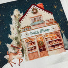 Old Fashioned Christmas Village 4" Fabric Panels-Set of 5 - The Art of Home - Jacquelynne Steves