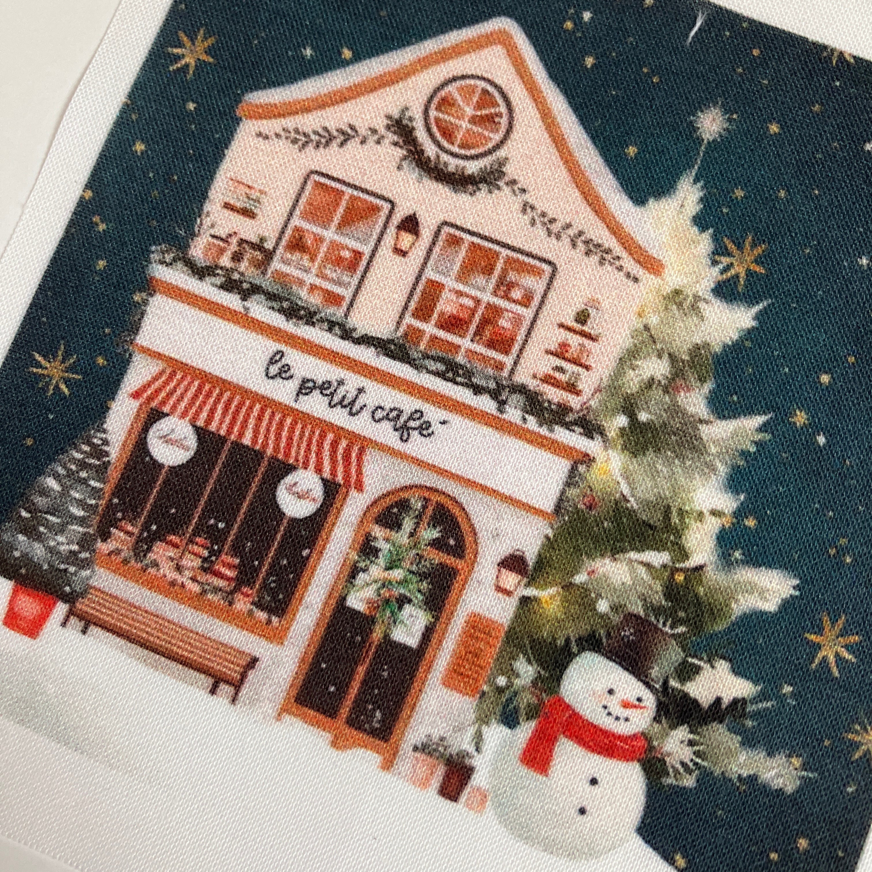 Old Fashioned Christmas Village 4" Fabric Panels-Set of 5 - The Art of Home - Jacquelynne Steves