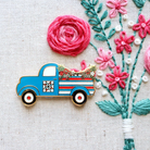 Patriotic Pickup Truck Needle Minder - Jacquelynne Steves