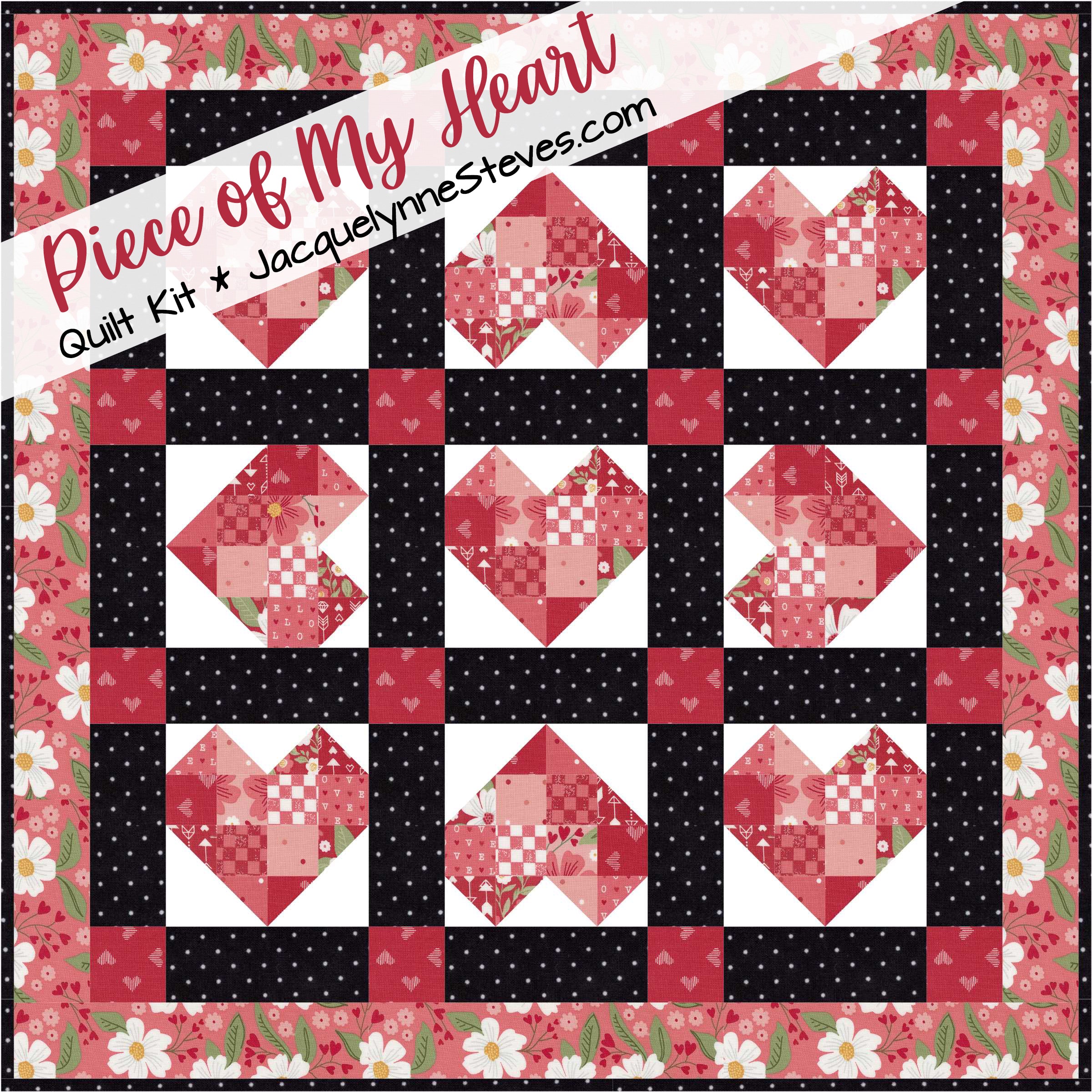 Piece of My Heart Little Quilt Kit - The Art of Home - Jacquelynne Steves
