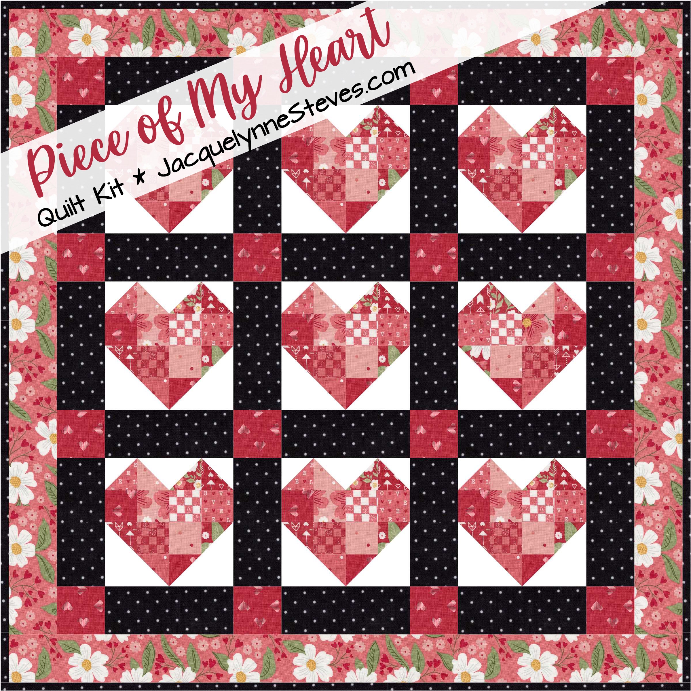 Piece of My Heart Little Quilt Kit - The Art of Home - Jacquelynne Steves