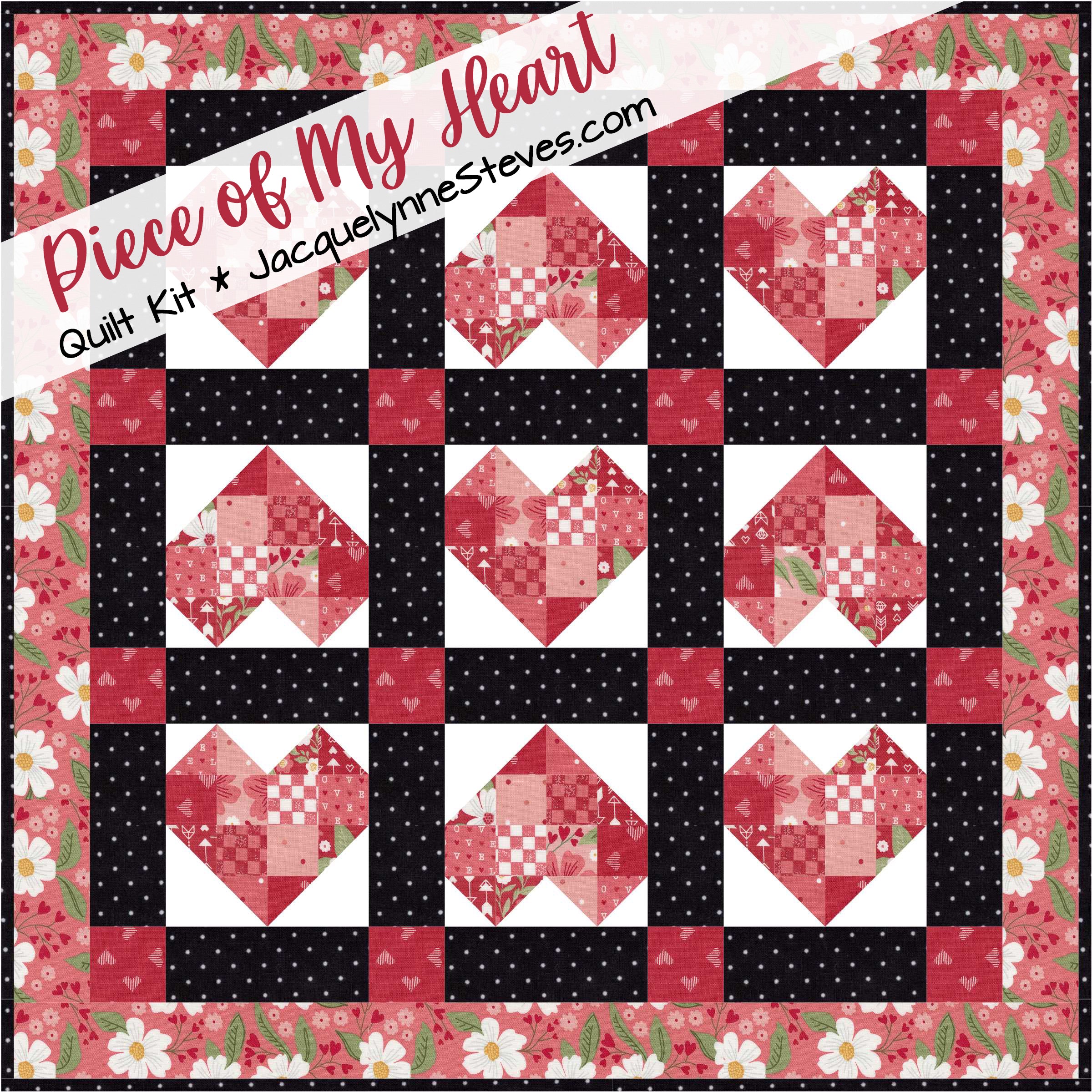 Piece of My Heart Little Quilt Kit - The Art of Home - Jacquelynne Steves