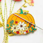 Floral Pumpkin Magnetic Needle Minder - Jacquelynne Steves