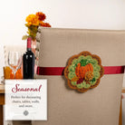 Pumpkin Patch Pair Felt Wall Hanging / Candle Mat - The Art of Home - Jacquelynne Steves