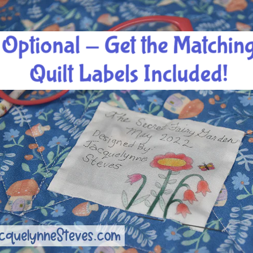 Secret Fairy Garden Fabric Kit with Pre-Printed Panels - Jacquelynne Steves