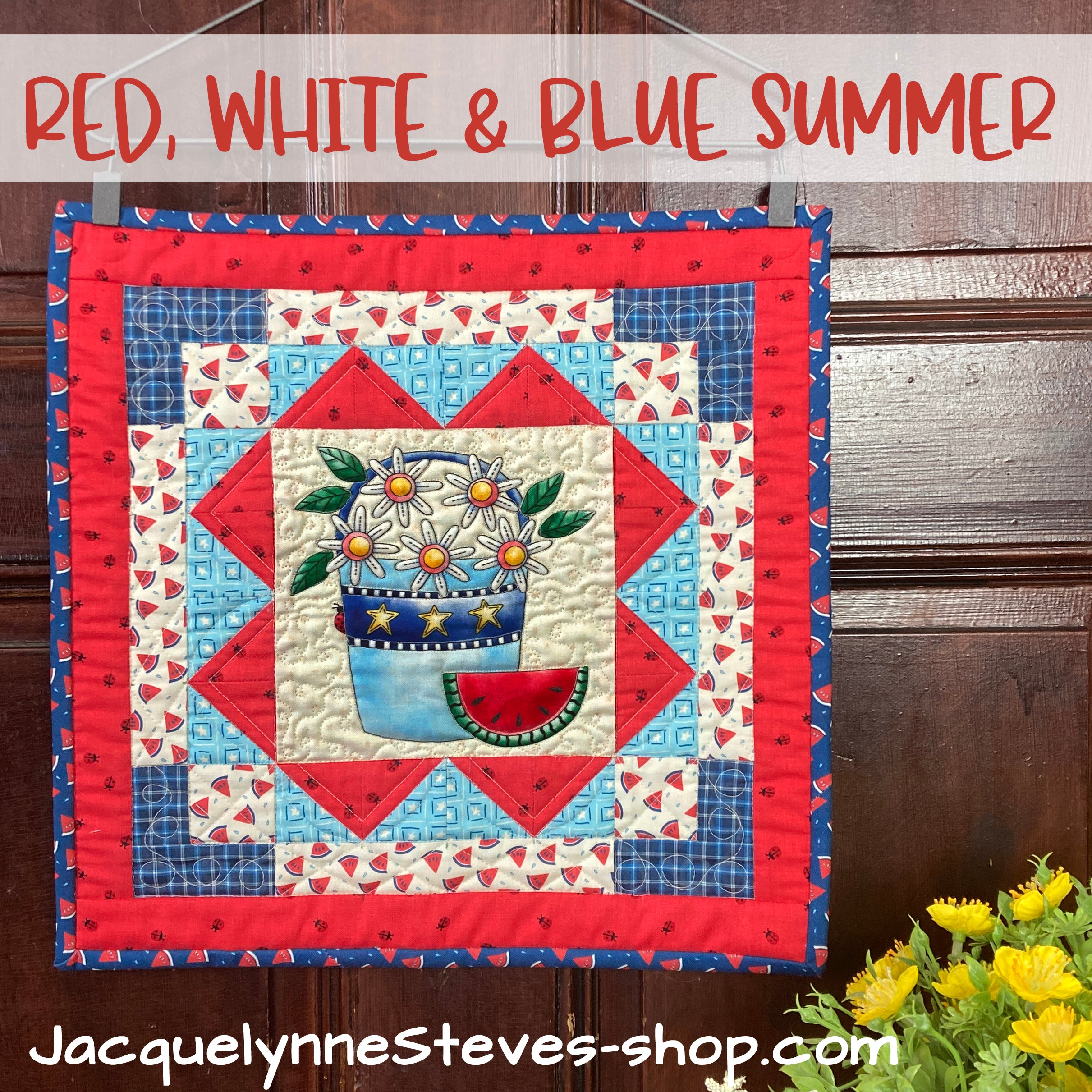 Red, White, & Blue Summer Mini Quilt Kit - Jacquelynne Steves