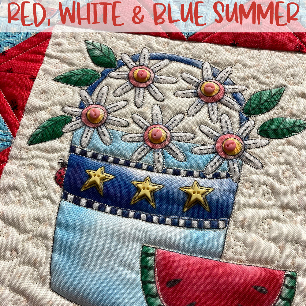 Red, White, & Blue Summer Mini Quilt Kit - Jacquelynne Steves