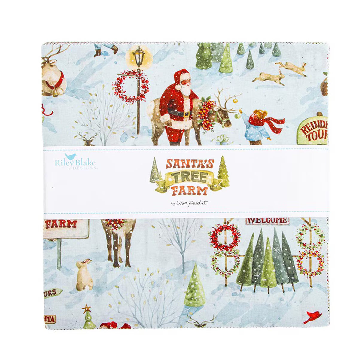 Santa's Tree Farm Fat Quarter Bundle - The Art of Home - Jacquelynne Steves