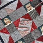 Old Fashioned Christmas Village 4" Fabric Panels-Set of 5 - The Art of Home - Jacquelynne Steves