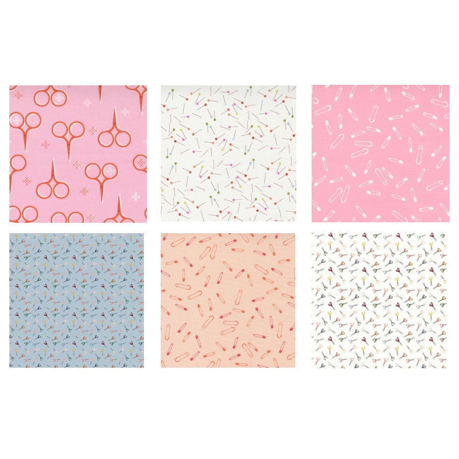 Scissors & Pins Fabric Bundle - The Art of Home - Jacquelynne Steves