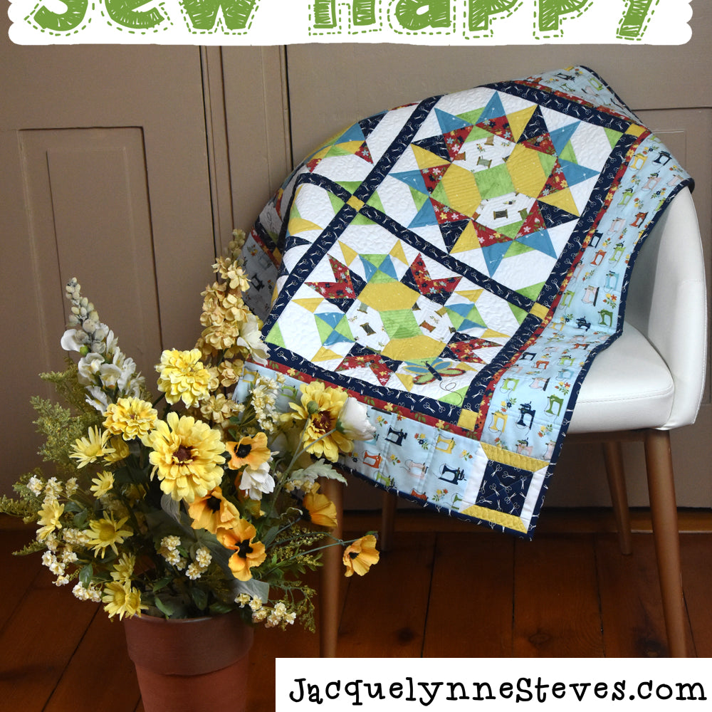 Sew Happy Quilt Pattern - Digital - Jacquelynne Steves