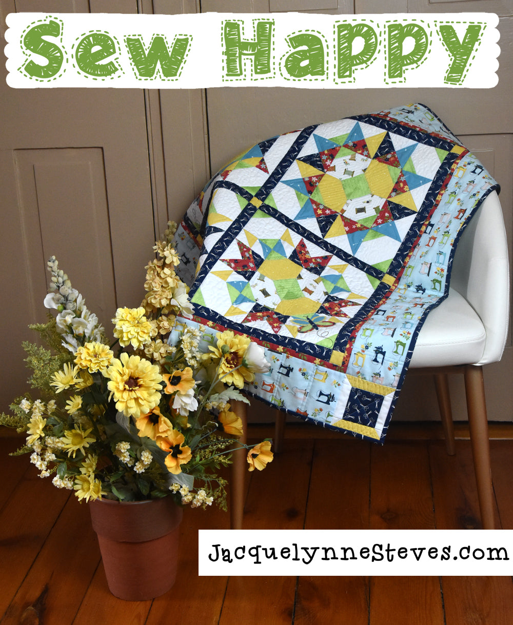 Sew Happy Quilt Pattern - Digital - Jacquelynne Steves
