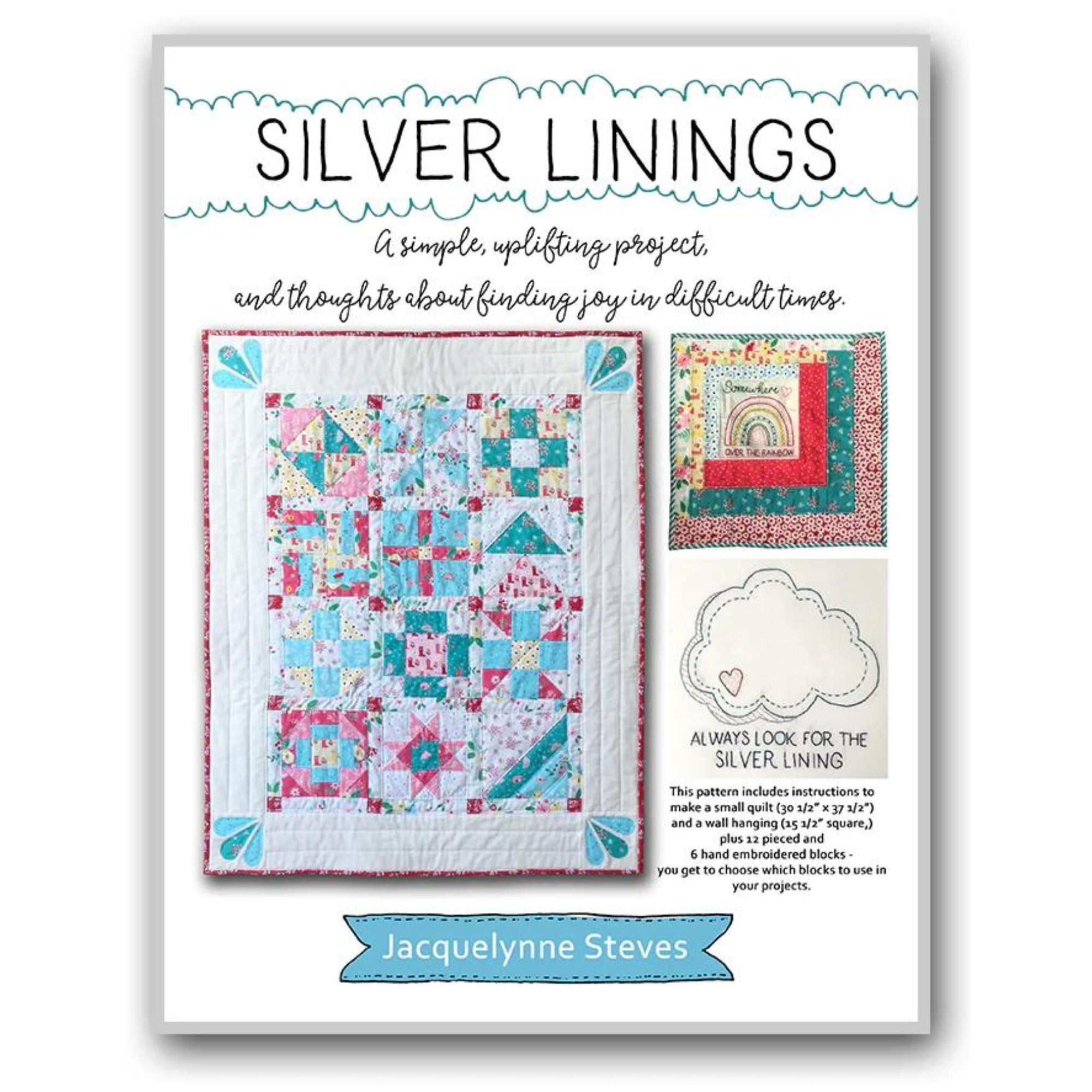 Silver Linings Quilt & Wall Hanging - Digital Pattern - Jacquelynne Steves