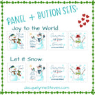 Snowmen From Heaven Fabric Panels with Buttons! - Jacquelynne Steves