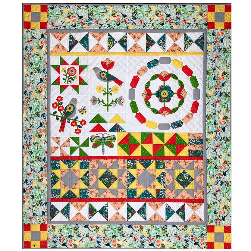 Songbird's Garden Quilt Block of the Month - Jacquelynne Steves