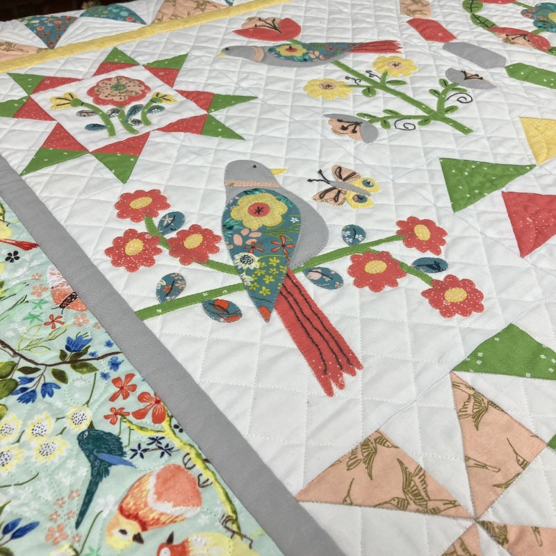Songbird's Garden Block of the Month Quilt Pattern - The Art of Home - Jacquelynne Steves